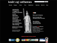 Tablet Screenshot of kultofathena.com